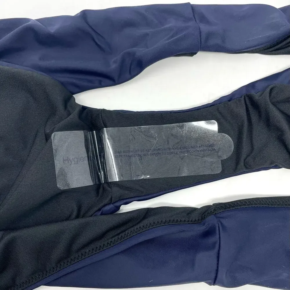 NEW J. Crew Curved-waist Cheeky Bikini Bottom in Navy Blue, Women's 3X BC125 $59
